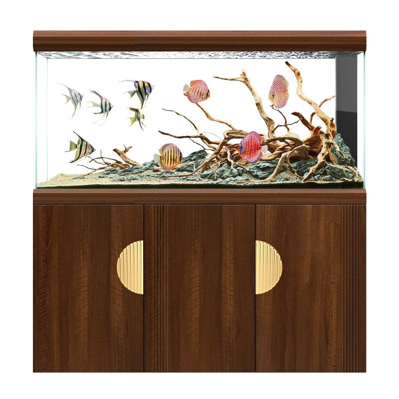 迪顺鱼缸客厅大型家用落地底滤生态缸超白玻璃新款龙鱼水族箱,淘宝优惠券,粉丝福利购,淘宝优惠卷