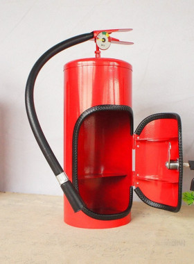 新款跨境Fire extinguisher mini bar灭火器酒箱消防员的男士礼物