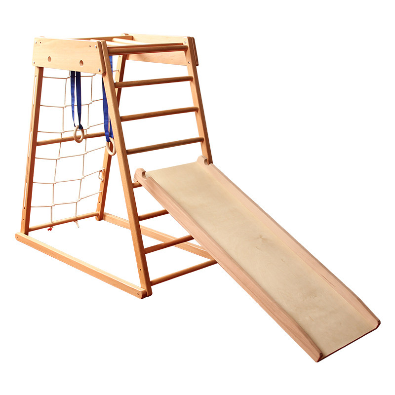 儿童室内实木攀爬架榉木滑梯幼儿园感统训练早教秋千吊环攀岩组合,淘宝优惠券,粉丝福利购,淘宝优惠卷