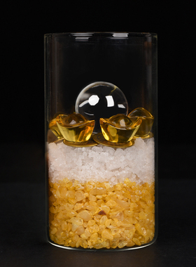 安忍水瓶子床头朝西玻璃瓶卧室厕所摆件西北角五黄二黑安仁水瓶