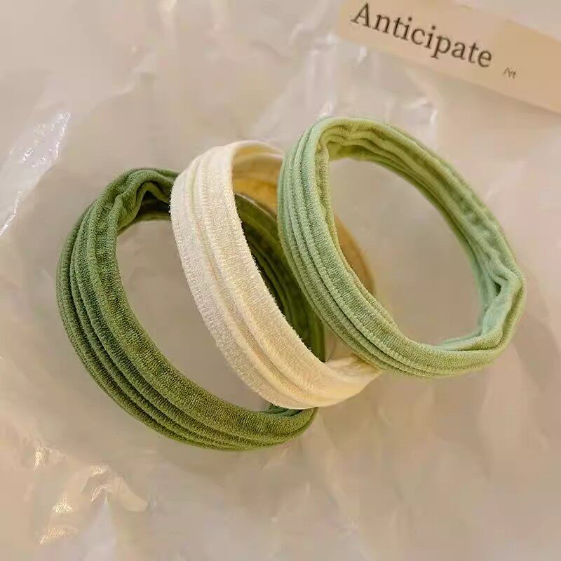 薄荷绿发绳发圈女高弹力耐用无缝头绳