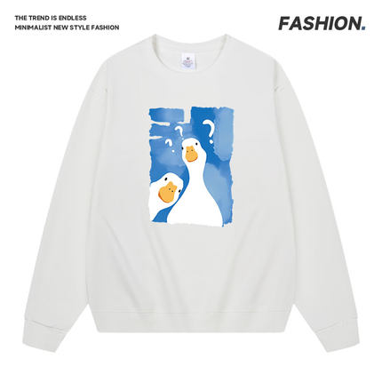 2025印花潮牌连帽卫衣男女同款宽松百搭春秋季加厚ins风上衣