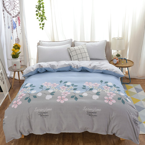 纯棉被套单件150x180x200x230cm双人全棉被罩学生单人1.5m1.8米床 - 图3