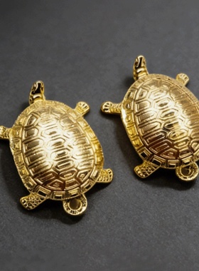 财源滚滚富甲天下金色龟家居摆件可爱小乌龟长寿乌龟创意个性礼品