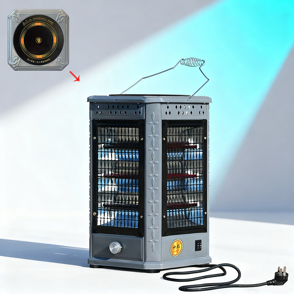 神彪取暖器大五面立式电暖器12红管电陶炉款家用安全烧烤型烤火炉,淘宝优惠券,粉丝福利购,淘宝优惠卷