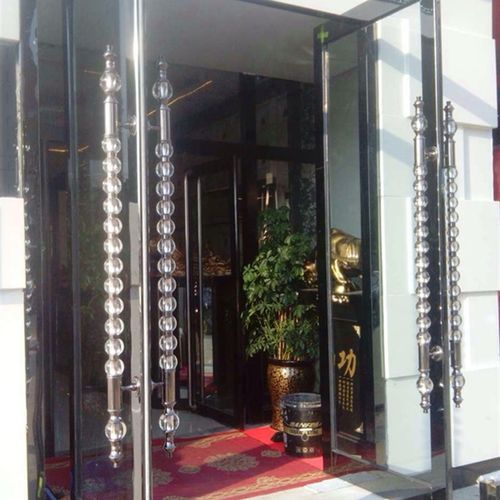 高档水晶大门拉手 玻璃门水晶把手 酒店店面大门木门拉手 把手 - 图0