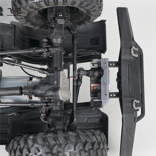 TRX-4 舵机前置铜支架 保险配重杠黄铜 铝合金 前防撞栏固定座 - 图1