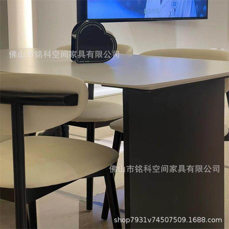 意式极简德利丰岩板餐桌现代简约长方形家用饭桌小户型纯白桌子,淘宝优惠券,粉丝福利购,淘宝优惠卷