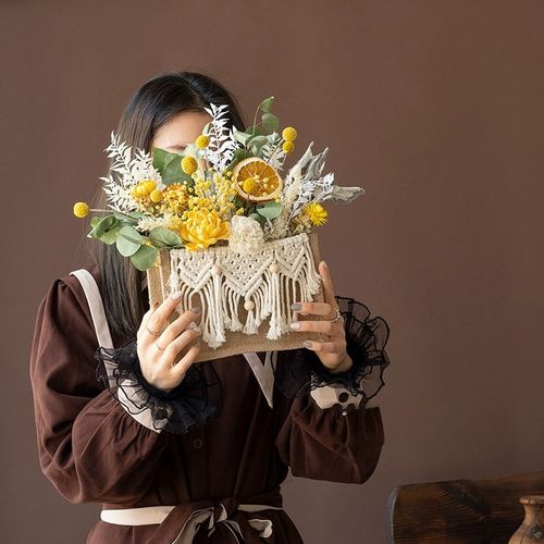 仿真花卧室客厅摆设高级耐看装饰大气氛围感干花仿生高品质假花 - 图1