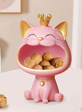 招财猫入户门口钥匙收纳小摆件家居玄关客厅电视柜茶几酒柜装饰品