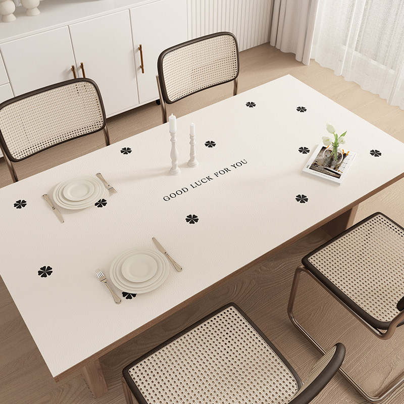 奶油风高级感餐桌垫免洗防水防油皮革pvc茶几桌面布桌布防烫隔热,淘宝优惠券,粉丝福利购,淘宝优惠卷