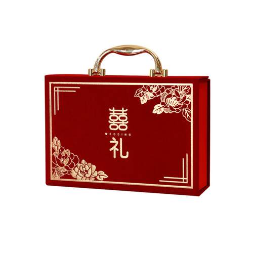 订婚彩礼箱彩礼钱盒子现金彩礼盒结婚布置装饰聘金礼金盒高档 - 图3