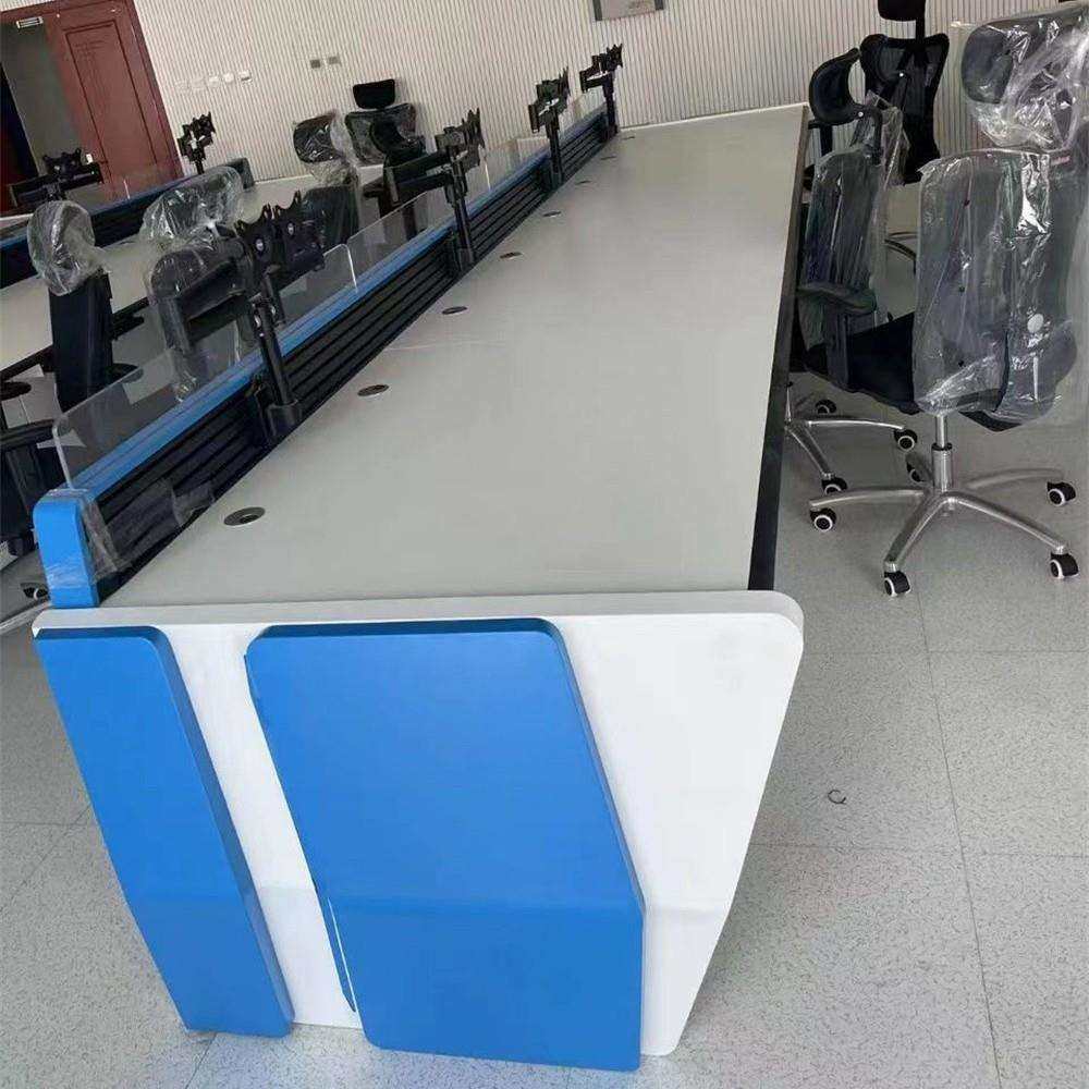现代监控调度操作平台桌双联/四联指挥中心控制台加厚电脑工作台,淘宝优惠券,粉丝福利购,淘宝优惠卷