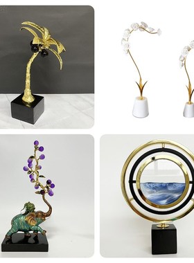 中式寓意 客厅家居大象白菜摆件工艺品创意葫芦玄关酒柜装饰品