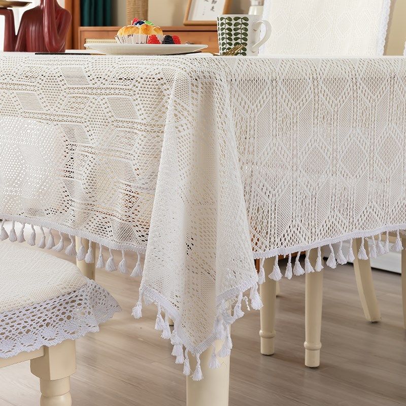 新款法式奶油风现代小清新蕾丝餐桌布布艺桌布餐椅套椅垫椅子套罩,淘宝优惠券,粉丝福利购,淘宝优惠卷
