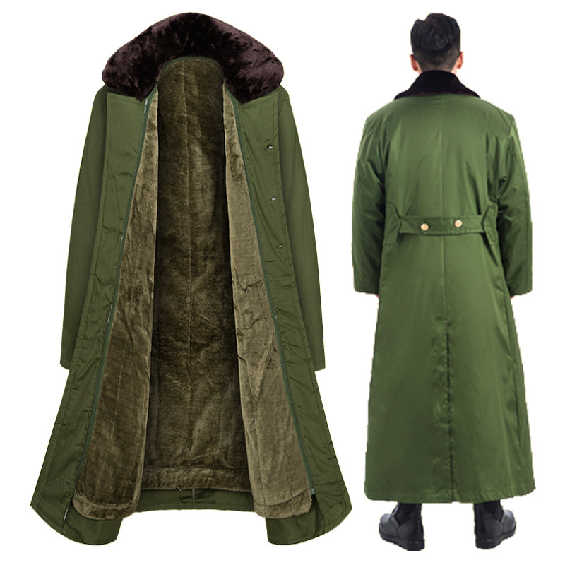 超长东北军棉大衣男冬季加厚加绒保安绿色棉衣防寒服保暖劳保棉袄,淘宝优惠券,粉丝福利购,淘宝优惠卷