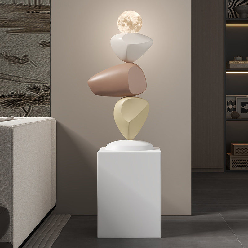 时来运转石头摆件客厅电视柜大型落地装饰品艺术入户高级感寓意好,淘宝优惠券,粉丝福利购,淘宝优惠卷