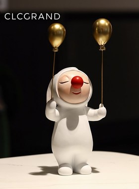 客厅兔娃娃装饰摆件家居饰品高级感玄关桌面酒柜摆设乔迁新居礼品