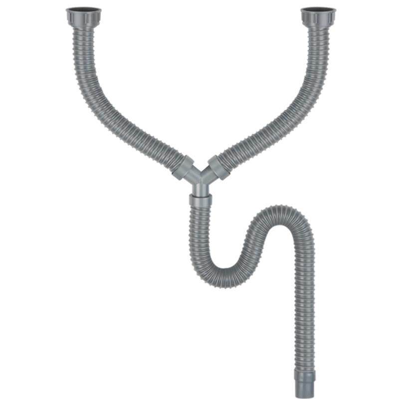 厨房双水槽下水管洗菜盆水槽洗碗池下水器Y型双头螺口排水软管配,淘宝优惠券,粉丝福利购,淘宝优惠卷