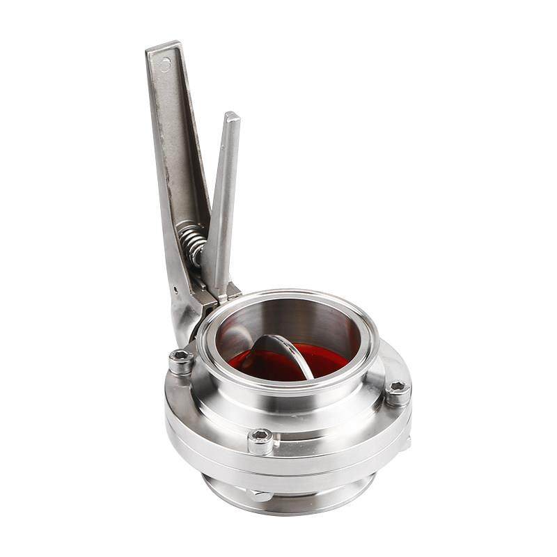 304不锈钢鸭嘴快装蝶阀卫生级手动快接碟阀316卡箍式蝶形夹头阀门,淘宝优惠券,粉丝福利购,淘宝优惠卷