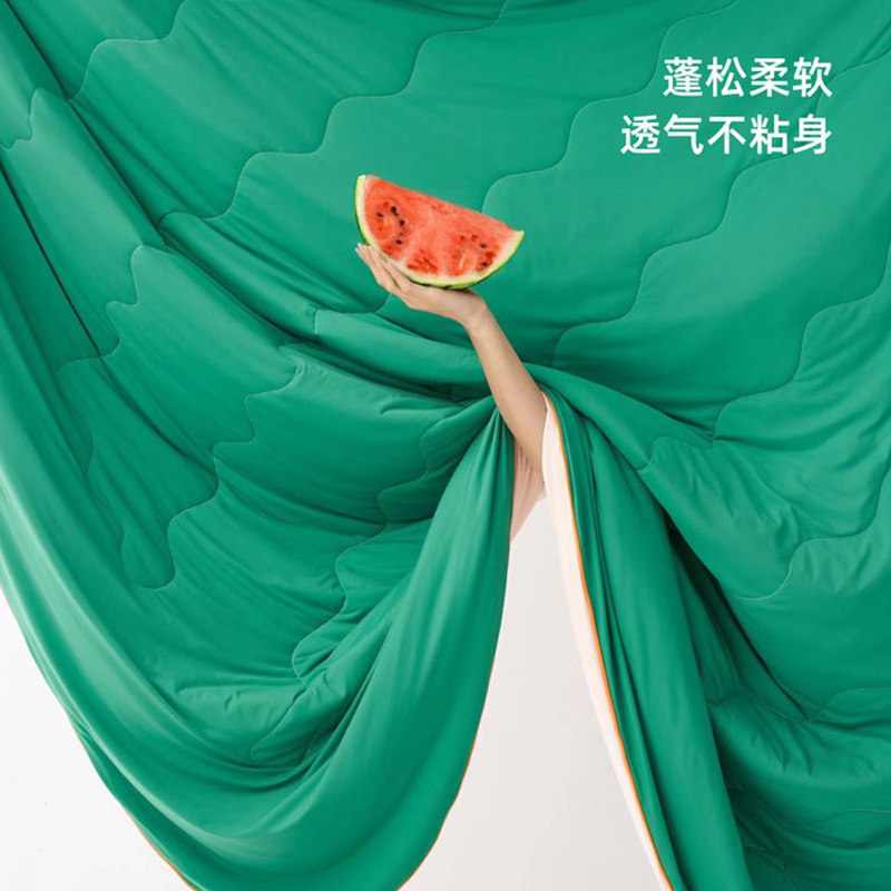 A类天山锦凉感丝夏被超柔西瓜被丝滑软糯夏凉被凉感空调被可机洗,淘宝优惠券,粉丝福利购,淘宝优惠卷