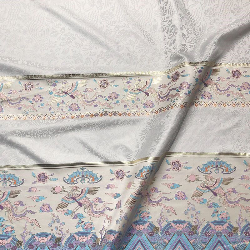 马面裙专用布料织金仿妆花光泽挺括古风汉服面龙凤兔化纤提花布料,淘宝优惠券,粉丝福利购,淘宝优惠卷