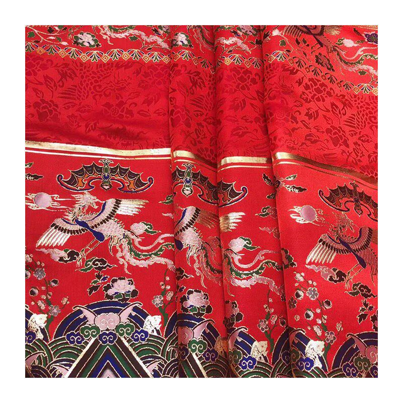 马面裙专用布料织金仿妆花光泽挺括古风汉服面龙凤兔化纤提花布料,淘宝优惠券,粉丝福利购,淘宝优惠卷