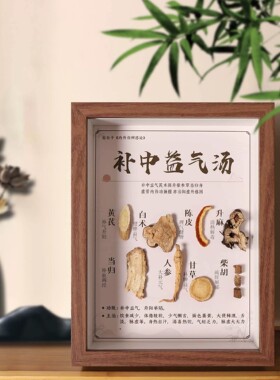 中医馆方剂中药标本相框