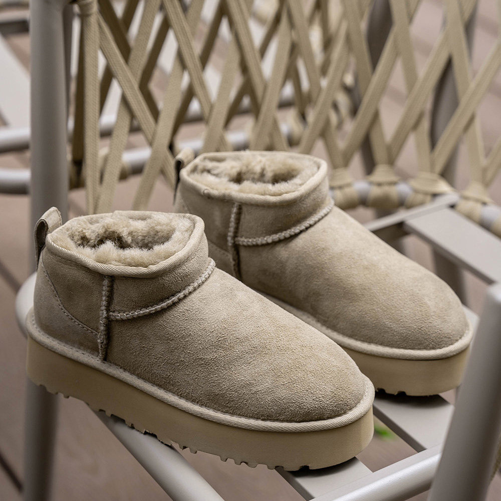 【小西专属】SACHA（跟4cm）皮毛一体厚底雪地靴BTZ-6109,淘宝优惠券,粉丝福利购,淘宝优惠卷