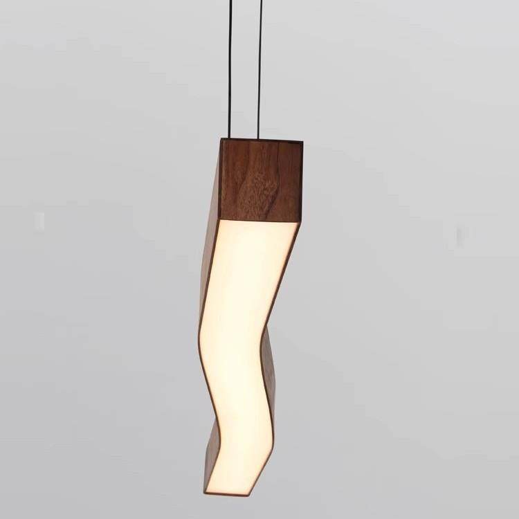 极简长条餐厅吊灯北欧设计师艺术侘寂风样板房吧台个性木纹吊灯,淘宝优惠券,粉丝福利购,淘宝优惠卷