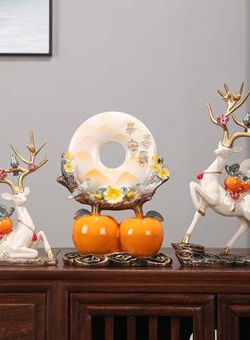 新中式客厅摆件装饰品乔迁开业礼品创意电视柜入户玄关摆设工艺品