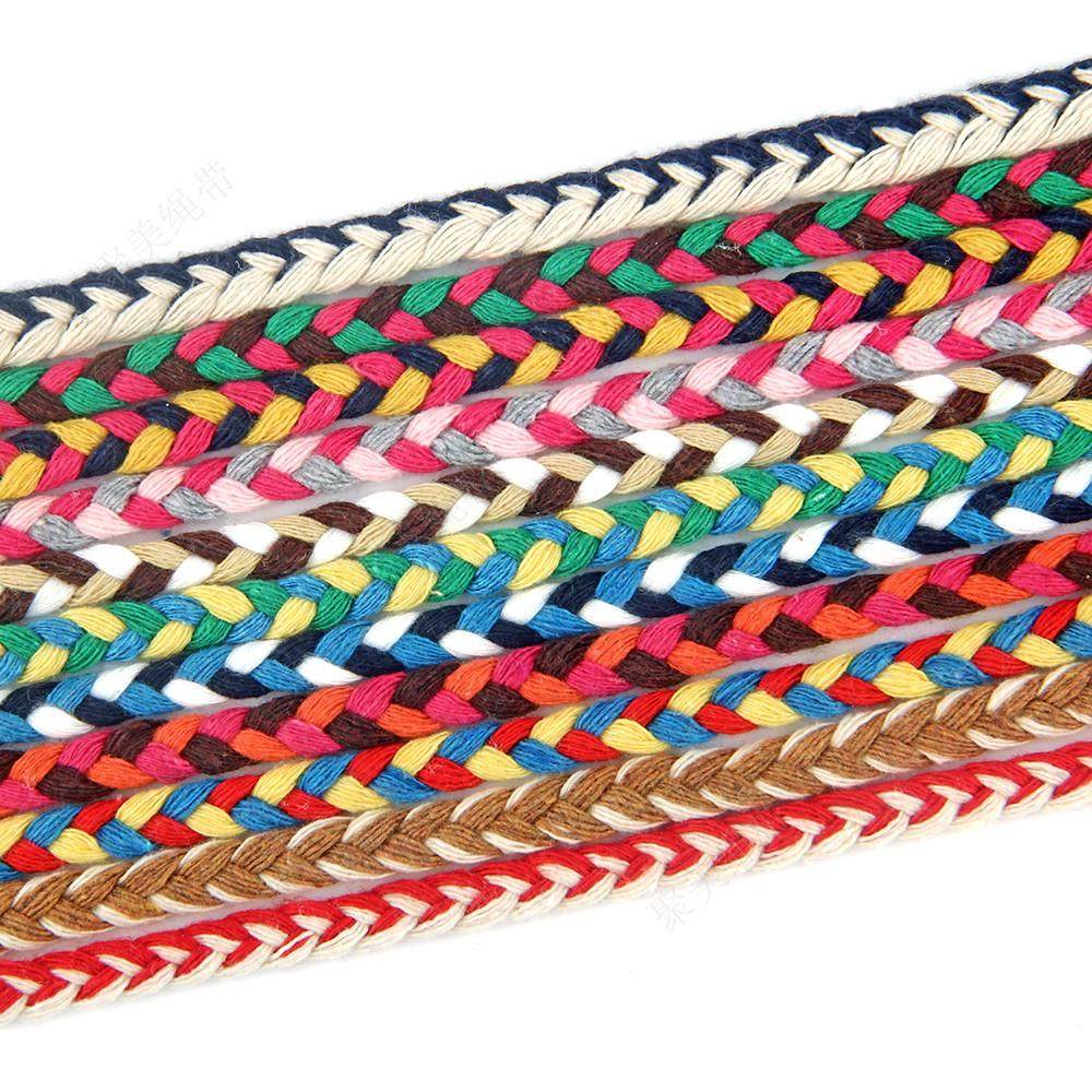 三色辫子棉绳 7毫米粗民族风格装饰绳 7mm辫子花边棉绳,淘宝优惠券,粉丝福利购,淘宝优惠卷
