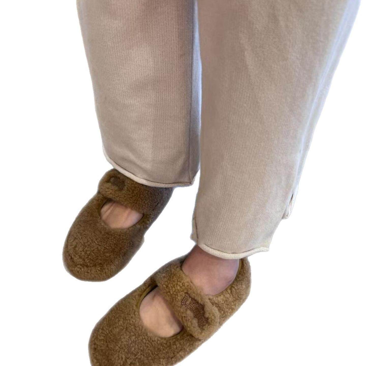 【现货】高级感羊羔毛毛豆豆鞋魔术贴厚底棉鞋女加绒保暖玛丽珍鞋,淘宝优惠券,粉丝福利购,淘宝优惠卷