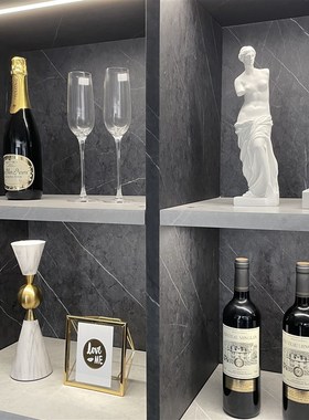 现代样板间简约软装饰品酒柜酒具相框创意陶瓷家居摆件组合ZH3257