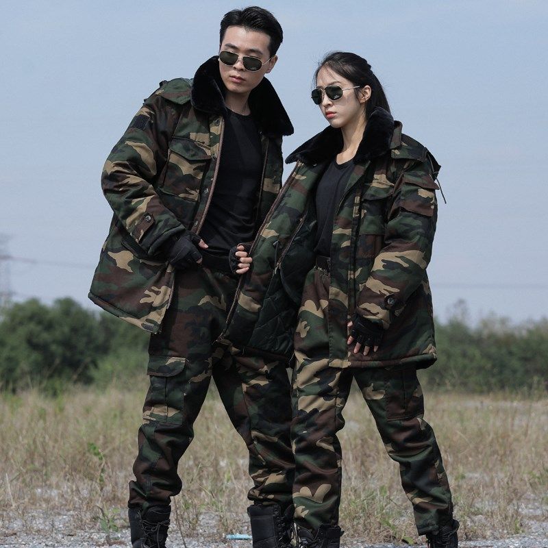 迷彩军大大衣男中长款冬季加厚劳保棉袄防寒棉服东北保安工作棉衣,淘宝优惠券,粉丝福利购,淘宝优惠卷