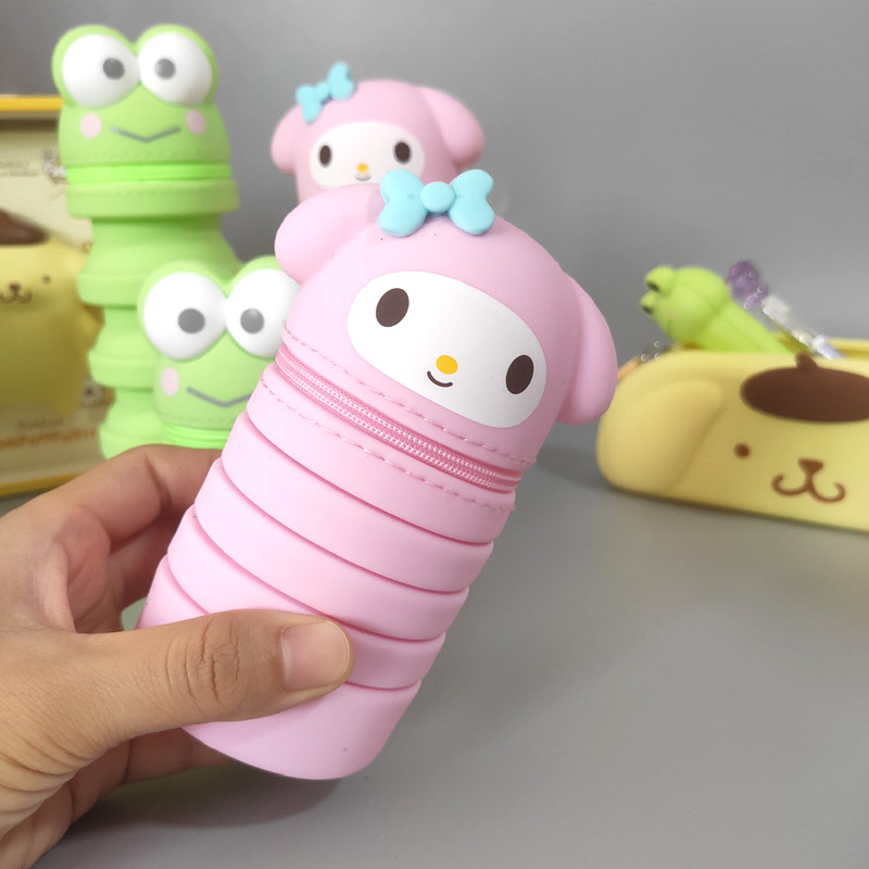可爱卡通软硅胶布丁狗笔袋小学生伸缩笔盒美乐蒂减压笔筒文具盒,淘宝优惠券,粉丝福利购,淘宝优惠卷