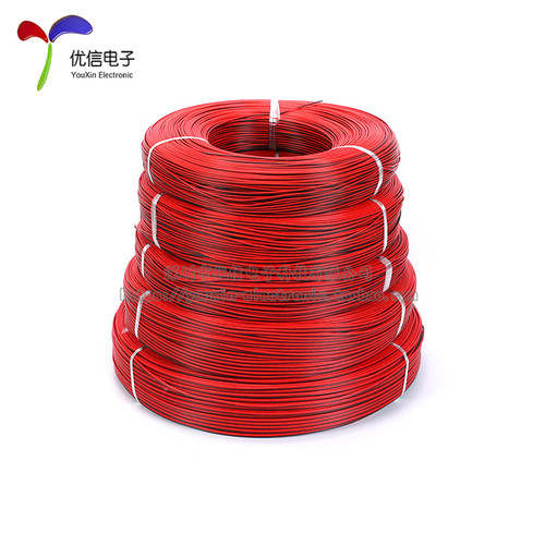 2468红黑并线18 20 22 24 26AWG  双色镀锡铜丝电子线  1卷 - 图2