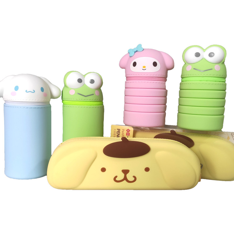 可爱卡通软硅胶布丁狗笔袋小学生伸缩笔盒美乐蒂减压笔筒文具盒,淘宝优惠券,粉丝福利购,淘宝优惠卷