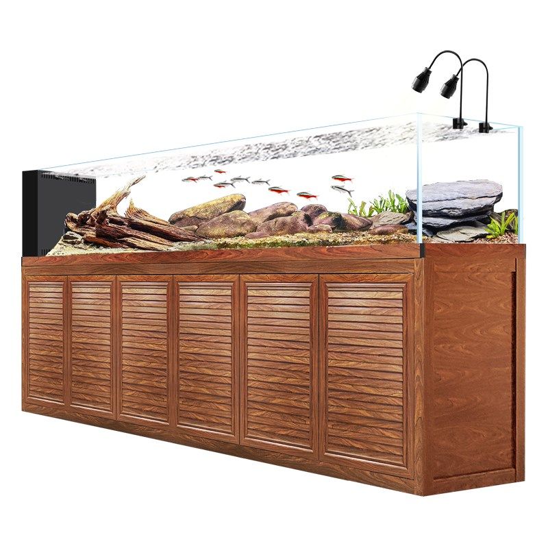 2024新款侧溢流原生溪流缸生态底滤水草缸客厅超白玻璃造景水族箱,淘宝优惠券,粉丝福利购,淘宝优惠卷