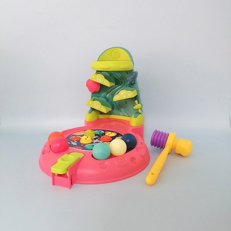 儿童打地鼠玩具电动音乐滚珠投篮二合一婴幼儿早教益智桌面游戏机,淘宝优惠券,粉丝福利购,淘宝优惠卷