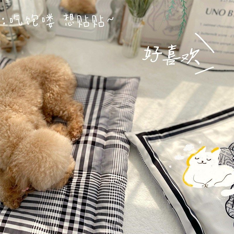 狗狗睡垫泰迪比熊床垫中小型犬温暖垫子猫咪笼垫可机洗宠物窝垫,淘宝优惠券,粉丝福利购,淘宝优惠卷