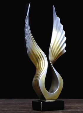 北欧风创意家居酒柜电视柜树脂工艺品装饰摆件办公室桌面艺术摆设