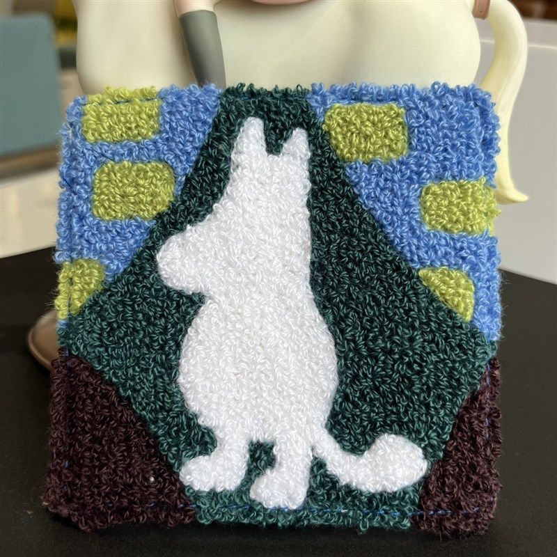 出口可爱姆明亚美毛巾圈面料厚实杯垫咖啡杯垫水杯垫,淘宝优惠券,粉丝福利购,淘宝优惠卷