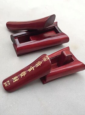 越南红木棺材摆件工艺品 桌面实木雕摆件 中式特色楠木棺材小把件