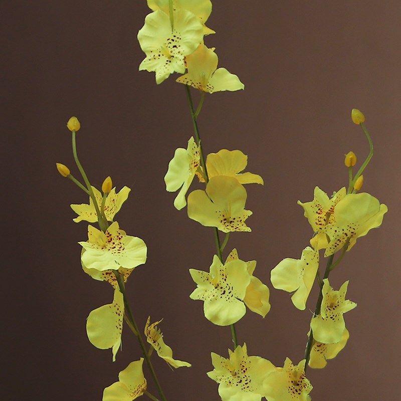 跳舞兰仿真绢花假花灯笼花瓶插花家居花卉摆件桌面装饰摆设花艺,淘宝优惠券,粉丝福利购,淘宝优惠卷