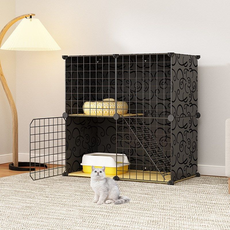 猫笼子超大别墅家用自由空间室内猫舍大号猫咪猫窝带厕所宠物围栏,淘宝优惠券,粉丝福利购,淘宝优惠卷