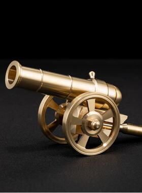 黄铜大炮铜炮摆件模型家居玄关客厅风水铜炮家居饰品公司开业礼品