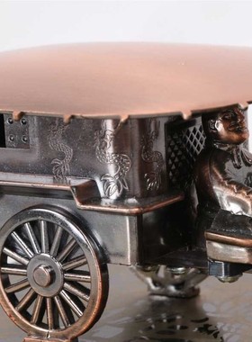 西安兵马俑特色工艺品红铜红木铜车马高档铜马车秦始皇陵商务礼品