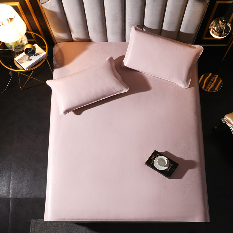 粉色牛皮席 头层水牛皮凉席软席四季家用加厚纯色席子单双人折叠,淘宝优惠券,粉丝福利购,淘宝优惠卷