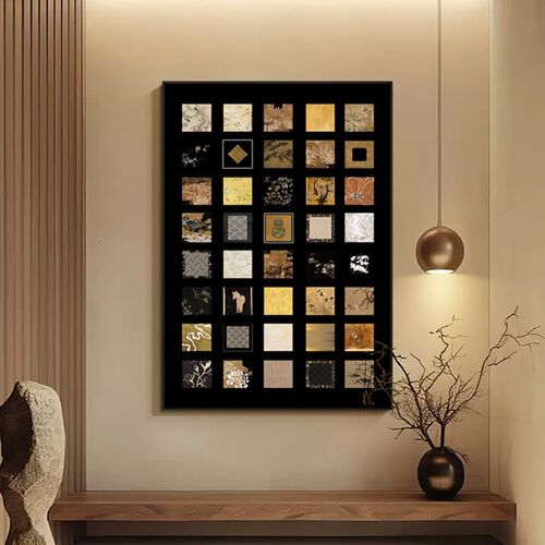 中古风入户玄关装饰画葫芦百联客厅沙发背景墙挂画2024新款壁画 - 图1